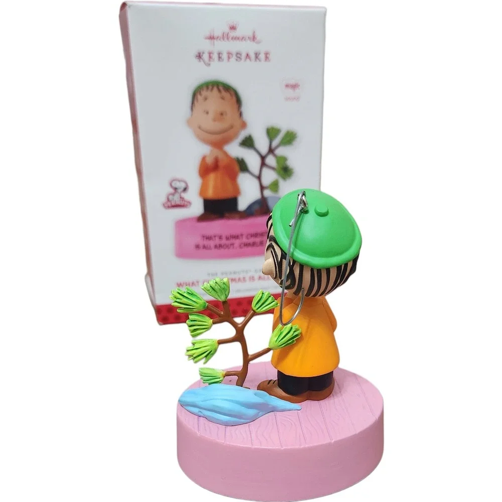 Hallmark Keepsake Peanuts Linus What‎ Christmas Is All About Sound Ornament